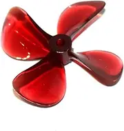 LUMIXE 2PCs 60mm 4-Blade Propeller High-Strength Props Paddle OD 60mm ID 4.1mm Height 12.5mm for RC Boat Ship Model Accessories Boat Propeller (Color : 2pcs Left Handed)