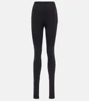 [Wardrobe.NYC] Wardrobe.NYC Zipped leggings UK 8 black