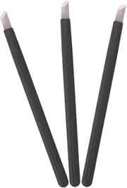 CLISPEED 3pcs Grinding Head Nail Polish Remover Stick Salon Fingernail Nail Art Pusher Nail Insertion Tool Nail Remover Tool Manicure Tools Sanding Nail File Nail Tool Black Plastic