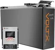 1* VoltX 12V 200Ah Lithium Iron Phosphate Battery LiFePO4 Slim 1 * 12V 30A SRNE Voltx DC/DC Solar Charger Controller MPPT Bluetooth