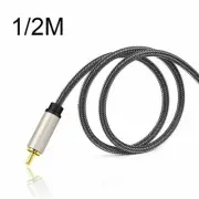 Digital Coaxial Audio Video Cable Stereo SPDIF For RCA To 3.5mm For HDTV New