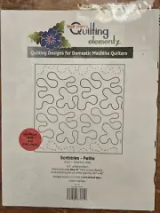 Quilting Elementz Printed Tear Away Quilting Paper W/ Domestic Ma Scribbles- 4pk