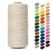 3mm Macrame Cord 109 Yards - 4mm 5mm Soft Macrame 3mm*109yards 1.2. Milk Cream