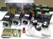 Cnc 3 Axis Kit NEMA 23 MICRO Step 3 Phase 510 oz.in for PC Mach3 Turbocnc Kcam