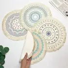 Retro Bohemian Placemats Round Vase Mat Dining Table Mat For Home Kitchen