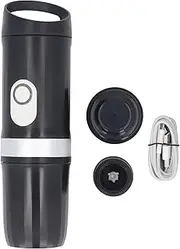 Walmeck Capsule Coffee Maker, Capsule Coffee Machine, Mini Coffee Maker 20Bar Self Heating Cordless Single Serve Coffee Maker Portable Capsule Coffee Machine