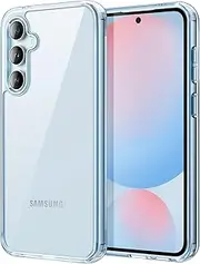 [JETech] Case for Samsung Galaxy S24 FE, Non-Yellowing Shockproof Bumper Protective Phone Cover, Anti-Scratch Hard PC Back (Blue)