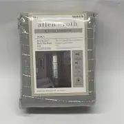 allen + roth 84-in Grey Room Darkening Thermal Lined Back Tab Single Curtain New