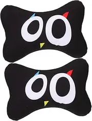 Gatuida 2pcs Car Headrest Body Pillow Neck Support Pillow Travel Pillow Cervical Memory Foam Neck Pillow Travel Neck Pillow for Airplane Car Pillow Car Seat Cushion Car Bed Plush Black