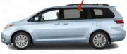 Fits 2011-2020 Toyota Sienna Mini Van Driver Left Rear Sliding Cargo Door Glass (for: Toyota)