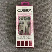 Sentry Cobra Purple Stereo Ear Buds w/ Mic 3.5mm Plug Case HM630DG *NEW*