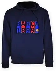 FC Barcelona Hoodie (BARÇA Flag) - Licensed Replica Adult XXL, Blue, XXL