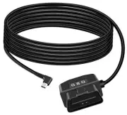 OBD Power Cable for Dash Camera, Right Angle USB C OBD2 Dash Cam Power Cable