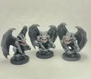 Pro Painted Reaper Miniatures Set Of 3 Gargoyles NPC Encounter Dragons D&D RPG