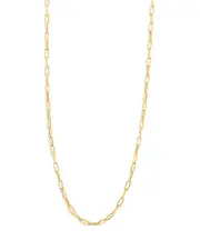 Roberto Coin 18K Yellow Gold Designer Gold Textured Link Chain Necklace, 22