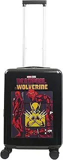 [Ful] Marvel Deadpool & Wolverine 22.5 Inch Carry-On Luggage, Hardshell Suitcase with Spinner Wheels, Black, Small, Black, Small, Marvel Deadpool & Wolverine 22.5 Inch Carry-on Luggage, Hardshell
