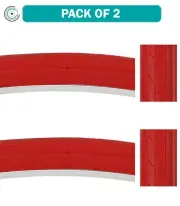 Pack of 2 Sunlite Super HP CST740 27x11/4 Wire TPI 90 Rd/Red Reflective Road