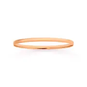 9ct Rose Gold 65mm Solid Comfort Bangle