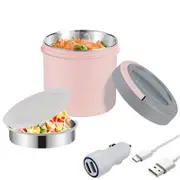 Electric Heated Stainless Steel Lunch Box