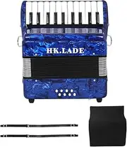 TTETTZ 22 Keys 8 Bass Piano Accordion Educational for Beginners Children Students