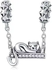 [DUUDAH] Women's Jewellery 925 Sterling Silver Pendant Beads,for Women 925 Sterling Silver Hollow Beads Fit Original Bracelets Bangles Jewelry Making