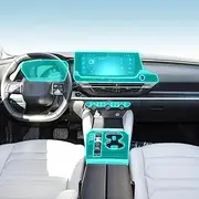 Car Interior Film Dashboard Piano Board Shift Center Console Anti-Scratch Transparent TPU Protection Film,for Citroen C5X 2021-2023 (Style for RHD)