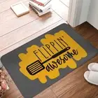 Funny Words Bath Mat Flippin Doormat Kitchen Carpet Entrance Door Rug Home Decor