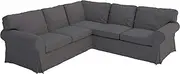 The Thick Cotton Ektorp 2 2 Sofa Cover Replacement is Custom Made for IKEA Ektorp Corner Or Sectional Sofa Slipcover