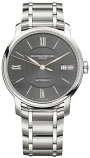 Baume & Mercier New Classima Grey Dial Automatic Steel Mens Swiss-Made Watch