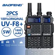 2pcs Baofeng BF-F8+ UHF VHF Hunting Walkie Talkie F8+ PTT Earphone Walkie Talkie