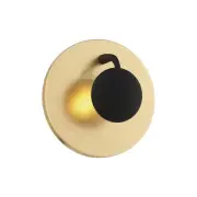 Arnsberg 223810279 Aurora 3 Light Gold and Black Wall Sconce Wall Light