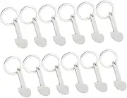 HOUDERCO 12Pcs Shopping Trolley Tokens Keychains Convenient Removable Key Rings for Easy Access Stylish Token Design for Grocery Carts and Baskets