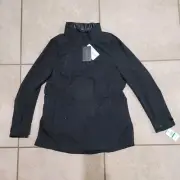Cole Haan zerogrand Women's L Large Jacket Black Transitional Two-in-one Coat