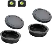 Body Cap & Rear Lens Cover for Canon EOS EF/EF-S Lens for 5D Mark IV/III/II, 6D