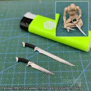 Handmade 1/12 Knife Metal Sword Weapon Model For 6" Figure figma SHF mafex