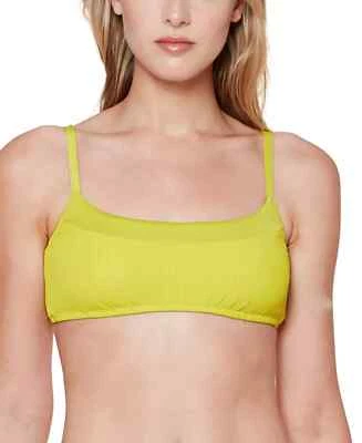 Sanctuary Sandbar Solids Seamed Bralette Bikini Top Yellow X-Large