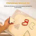 Compact Cookie Cutter Festive Shaping Kit Christmas Mold Set for Baking