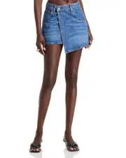 alexanderwang. t Denim Wrap Mini Skirt 29