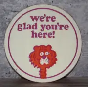 1 We're Glad You're Here! Paper Coaster Sambo's Restaurant Tiger Head B50
