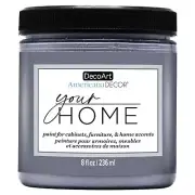 DecoArt Americana Decor Your Home Paint 8oz-Perfect Pewter