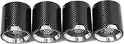 4 PCS Exhaust Tip Compatible For BMW M5 F90 Carbon Fiber tip Muffler Nozzle Exhaust Header(Carbon Fiber A)
