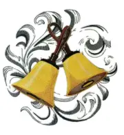 Musical Instruments Hand B with Baroque Background Embroidered Iron on/Sew patch