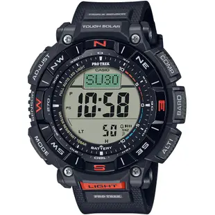 CASIO PRO TREK 環保太陽能三重感應登山錶/PRG-340-1