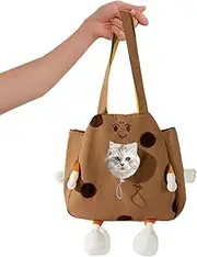 Dog Carrier,Pet Shoulder Carrier Bag | Lovely Adjusted Drawstring Breathable Escape Proof Chew Resistant Puppy Pouch for Road Trips Daily Walks