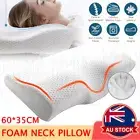 Cervical Memory Foam Contour Pillow | Ergonomic Neck, Back Support 60cmx35cm