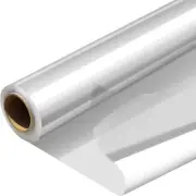 Perkhomy Folded Clear Cellophane Wrap Roll 32" X 100' 3 Mil Thick Cellophane for