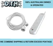 SANSAI 10 METER EXTENSION LEAD & 4 OUTLET INDIVIDUALLY SWITCHED POWER BOARD