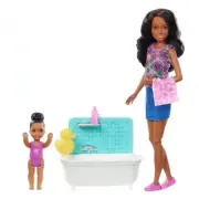 MATTEL Barbie Babysitter Bathroom Playset FXH06