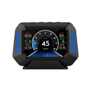OBD2 GPS Car Head Up Display HUD Gauge LCD Digital Speedometer Smart Slope Meter