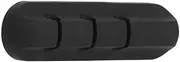 Cable Clips Holder Silicone Cable Winder Organizer Cord Management Black Desk 3 Clips for Office (Three)